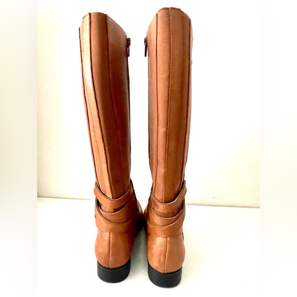 Naturalizer Tan Leather Knee-High Boots 7W - Picture 6 of 11